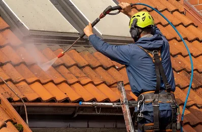 Démoussage et hydrofuge de toiture à Ennezat